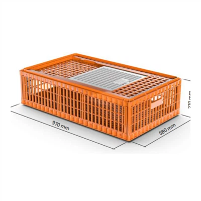 UV-stabilisierte Hühnerkiste aus Kunststoff